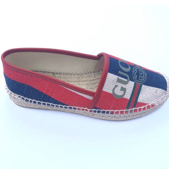 Gucci Shoes - Gucci logo canvas Espadrille